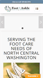 Mobile Screenshot of footandankleofwenatchee.com